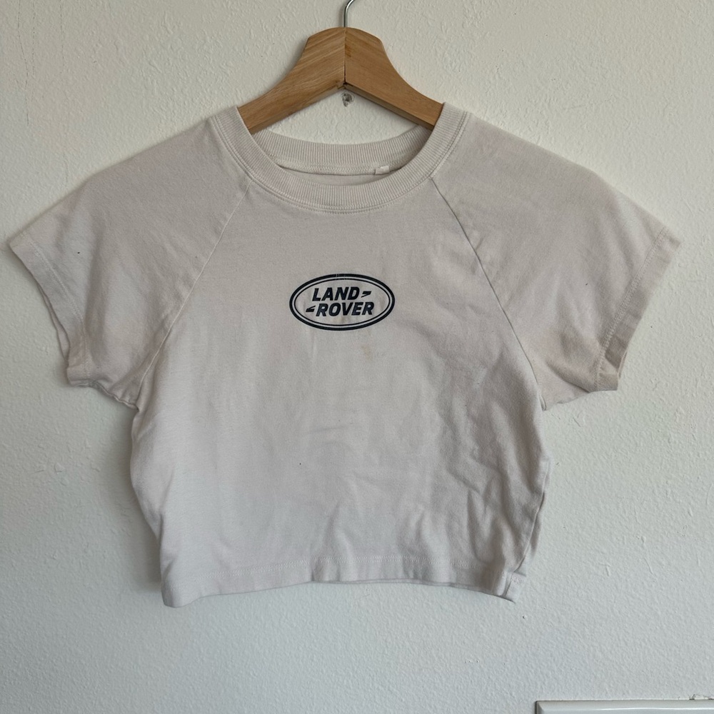 Women's Cream Crop Top